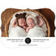 Black Circle Date Twins Photo Birth Announcements Image 3 of 6